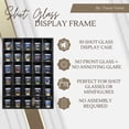 thumbnail image 2 of Vitrina Shot Glass Tasse Verre, 30 ranuras, madera negra, 2 of 6