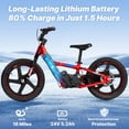 thumbnail image 2 of RFN DNA16 Electric Dirt Bike,Range of 16 mile MAX 340W Brushless Motor, Dual 16" All-Terrain Tires, 3-Speed Modess, Removable Battery, Off-Road Ride-On Bike for Ages 4-8, 2 of 6