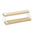 thumbnail image 1 of KLKCMS Acrylic Riser Stand Shelf for Figure Toys Display Rack 2 layer 7.9inch width, 1 of 9