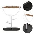thumbnail image 4 of Weiweiguan 1Pc Bird Perch Parrot Training Stand Bird Grinding Perch Chewing Wood Rod with Plastic Base, 4 of 7