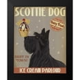 thumbnail image 2 of Fab Funky 20x24 Black Modern Framed Museum Art Print Titled - Scottish Terrier Ice Cream, 2 of 5