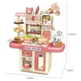 thumbnail image 3 of MeetYTOYS Clearance Kids Play Kitchen Set, Toddler Kitchen Playset, Cooking Stove with Steam, Play Sink, Play Food Toy and Kitchen Accessories, Pretend Kitchen Toy for Kids Girls Boys 1-3, 3 of 5