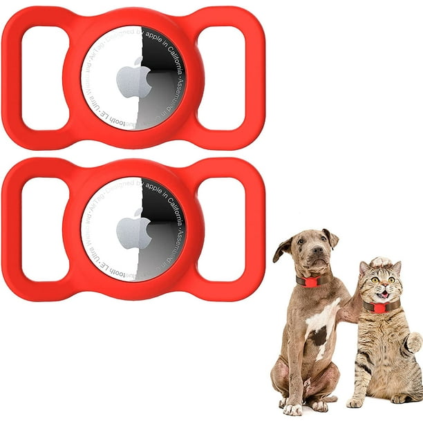 Airtag Porte-collier pour chien Airtag Collier pour chat avec 1 film de  protection HD Colliers de chien en silicone souple de 9 à 19,5 pouces pour  Apple Airtag sur les chats Petits