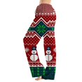 thumbnail image 2 of Lumtrix Christmas Pajama Pants For Women Oversized Funny Nordic Print Comfy Drawstring Holiday Sleepwear Red S, 2 of 6