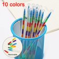 thumbnail image 1 of Juego de lápices de colores para niños, set de 4 unidades de lápices de 10 colores para pintar y dibujar, para estudiantes, 1 of 3