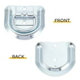thumbnail image 3 of FRCOLOR  4 Pcs Floor Hook D-shaped Pull Ring Anchors Hitch Buckle Silver, 3 of 8