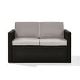 thumbnail image 6 of Crosley Palm Harbor Wicker Patio Loveseat in Brown and Gray, 6 of 7