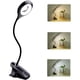 thumbnail image 1 of Lámpara de escritorio LED inalámbrica recargable de 3 W, 24 LED, táctil, con clip, 3 colores y 3 niveles de brillo, pequeña lámpara de lectura para niños antes de dormir, portátil, color negro., 1 of 5