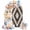 Brown, variant on Boho Blue Arch Backdrop Cover 6.6x3.3 Ft, Spandex Wedding Arch Stand Cover, White Chevron Stripes Abstract Geometric Round Top Stretch Fitted Background Covers for Birthday Ceremony Party Decor