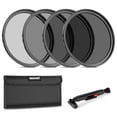 thumbnail image 1 of Kit de filtros de lente ND NEEWER ND2 ND4 ND8 ND16 para lentes de 49 mm, 1 of 8
