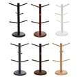 thumbnail image 5 of NOVELAR Beechwood Cup Holder Tree, Holds Up to 6 Cups with Thick Stable Base, Drying Rack for Mugs and Glasses, 5 of 7