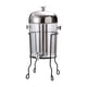 thumbnail image 1 of Dispensador de jugo comercial de 8L con soporte versátil de acero inoxidable liviano y dispensador de bebidas acrílicas para buffet para buffet Soporte negro, 1 of 8
