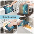 thumbnail image 2 of Yayeee 6 Pack Kitchen Dish Cloths for Washing Dishes Soft Absorbent Microfiber Towels, Magical Forest Glowing Lights, 2 of 9