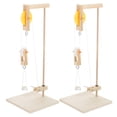 thumbnail image 3 of 2 Sets Physics Kit Crane Shape for Children Students with Durable Materials Wood Plastic Multi Color, 3 of 8
