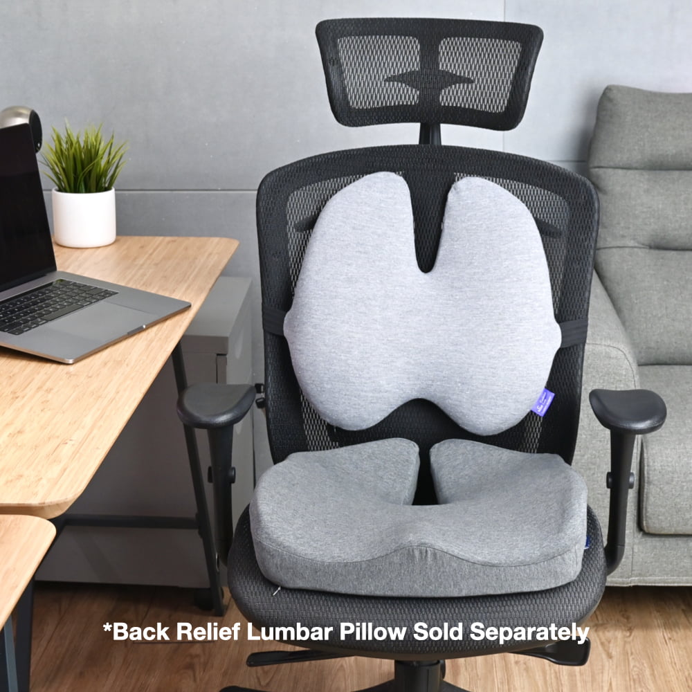  Cushion Lab Hip & Leg Pressure Relief Bundle - Transform Any  Home/Office Chair or Recliner into The Most Comfortable Seat in The House -  Grey Set : Office Products