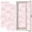 Color 3, variant on Pink 2 Pcs School Locker Magnetic Wallpaper 12" x 36" Irregular polka Repeating pink circles white Endless Reusable Removable Locker Accessories Back to School Supplies