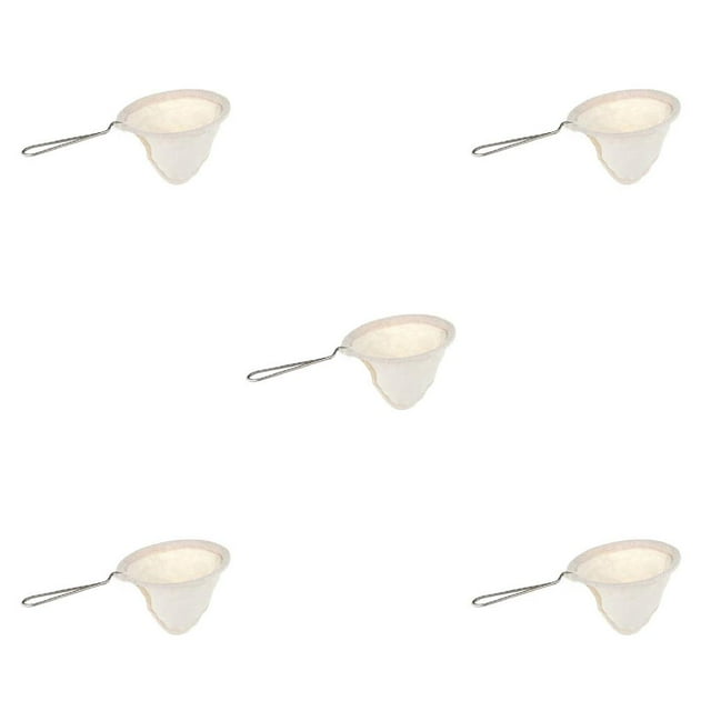 Monstrate Filtro de franela de café hecho a mano, bolsa de colador de tela de malla, gotero de almacenamiento lavable, utensilios de cocina para Type2 NO2