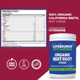 thumbnail image 4 of LifeSource Vitamins Beet Root Powder Organic – 10 oz, 57 Servings – Nitric Oxide & Immune Support, 4 of 5
