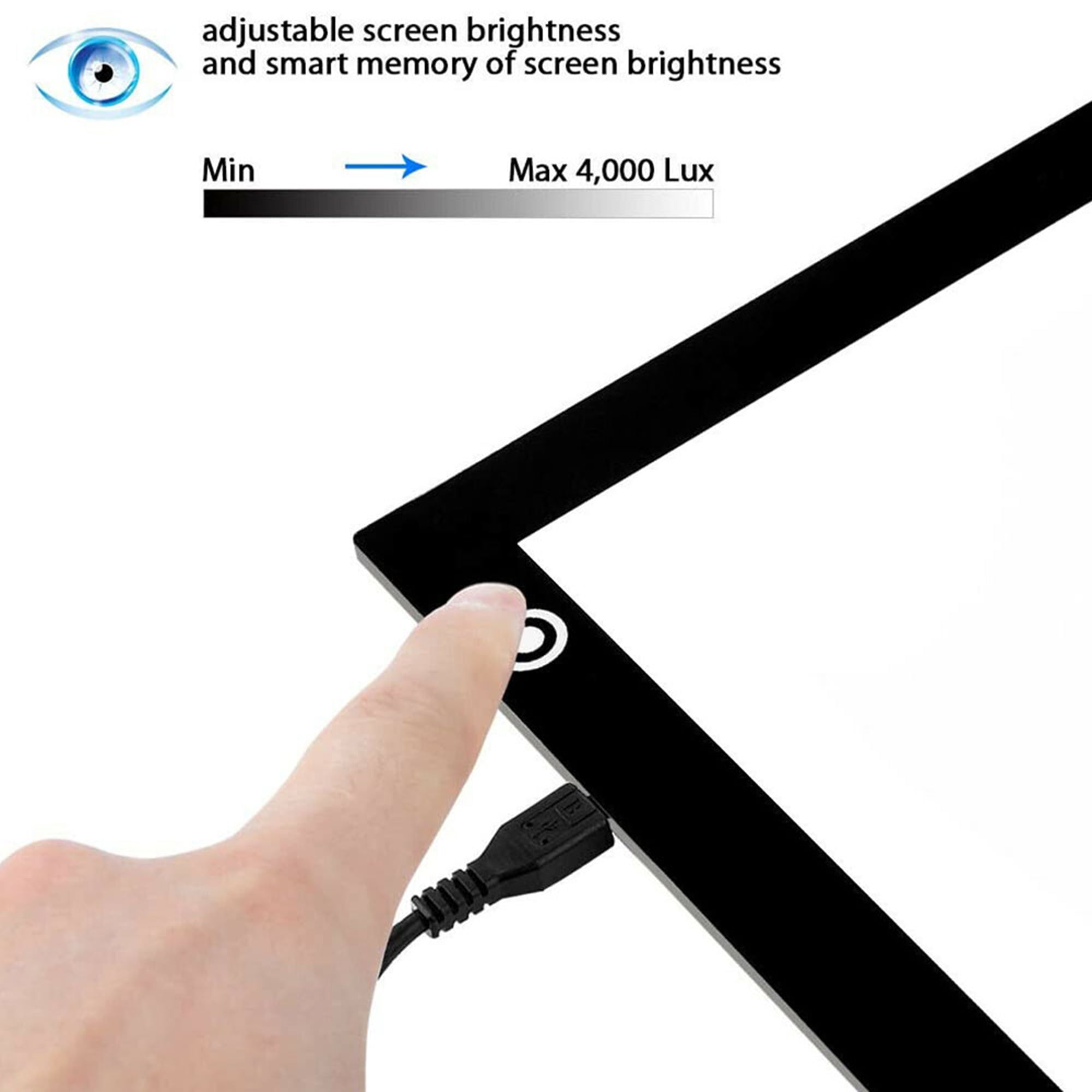 YouLoveIt Light Board A4 LED Drawing Board Light Table Light Up Drawing Painting Boards Kids Acrylic Copy Drawing Board Tracing Tableo for Artists Designing, Animation, Sketching