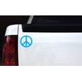 thumbnail image 2 of 4.5in x 4.5in Blue Peace Symbol Bumper Sticker Decal Car Window Stickers Decals, 2 of 3