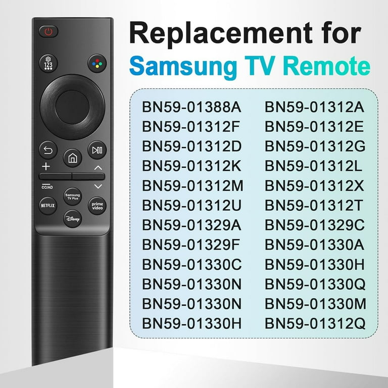 New Universal Remote for All Samsung TV Remote, Replacement Compatible for All Samsung Crystal UHD TV Remote CU7000 DU7200 Series Smart TV