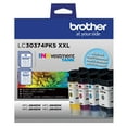 thumbnail image 2 of Brother LC30374PKS XXL Black/Cyan/Magenta/Yellow Super High Yield Ink Cartridges 4/Pack (LC30374PKS), 2 of 6