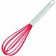 thumbnail image 1 of Batidor de cocina de silicona y mango de acero de 25cm/clásico manual batidor de huevo utensilio de cocina mezcla uniforme color al azar, 1 of 5