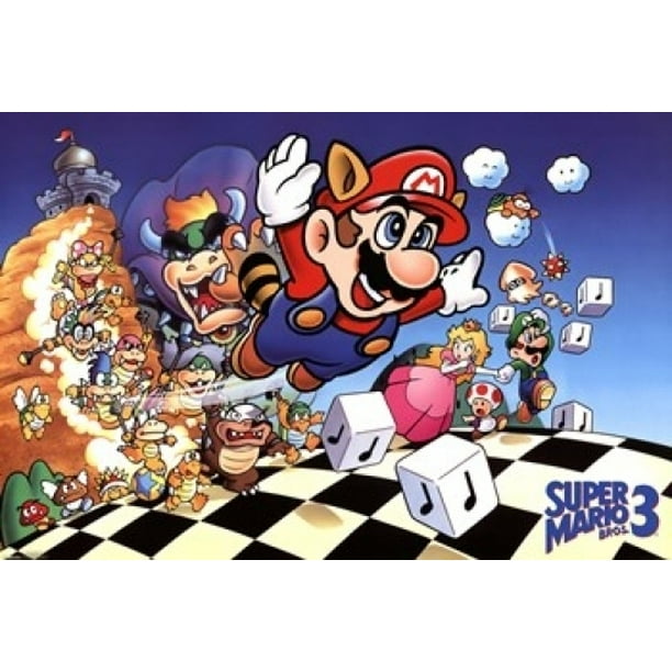 Super Mario Bros 3 Poster Print 36 X 24 Walmart Com Walmart Com
