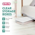 thumbnail image 3 of Sterilite 41 Qt Storage Box, Stackable Plastic Container Home Organizer, 18 Pack, 3 of 8