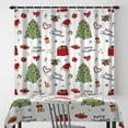 thumbnail image 4 of 84x72 Inch Merry Christmas Cartoon Shower Curtains Xmas Tree Gifts Polyester Bath Curtain Winter Holiday Stall Size Shower Curtain for Kids Bathroom Decor Waterproof Fabric with Hooks, 4 of 6