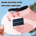 thumbnail image 4 of PALIFEUR Solar Powered Fan Hat Lightweight Solar Fan Hat Outdoor Wide Hat With Fans Solar Power Breathable Sun Hat for Hiking Camping Beach, 4 of 7
