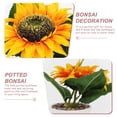 thumbnail image 7 of OUNONA Artificial Sunflower Bonsai Plant, Realistic Decorative Fake Flowers for Home, Office, Bathroom, Assorted Colors, 7 of 7