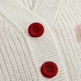 thumbnail image 6 of GiLiling Girls Bow Cardigan - V Neck Button Down Knitted Crop Sweater with 3D Bow Knot, Long Sleeve Cute Outerwear (Red, 13-16 Years), 6 of 6