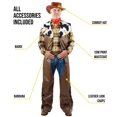 thumbnail image 3 of Disfraz divertido de vaquero para hombre adulto con chaleco y chaparreras, 3 of 4