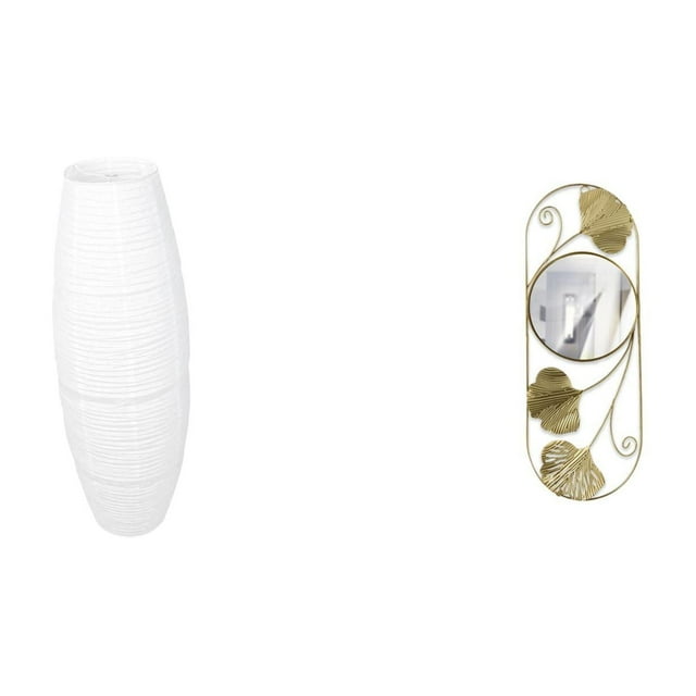Cubierta de lámpara de pie,Lámpara de pie con pantalla de papel de arroz,lámpara decorativa,Pantalla de lámpara de pie Accesorios de iluminación Clásicos,Espejo de pared,Espejo decorativo