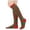 Yellow, variant on AJGRHE Women's Stockings Striped Calf Socks Performance Knee High Stockings Yellow One Size
