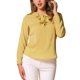 thumbnail image 1 of Blusa de manga larga con volantes INSPIRE CHIC para mujeres, Día de San Valentín, color amarillo limón con puntos, 1 of 6