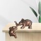 thumbnail image 3 of Lindo o estatuil de pulpo resina Animal estatua escultura interior al aire libre oficina escritorio estante TV estante decoración Cobre Sunnimix Figurilla de resina, 3 of 8