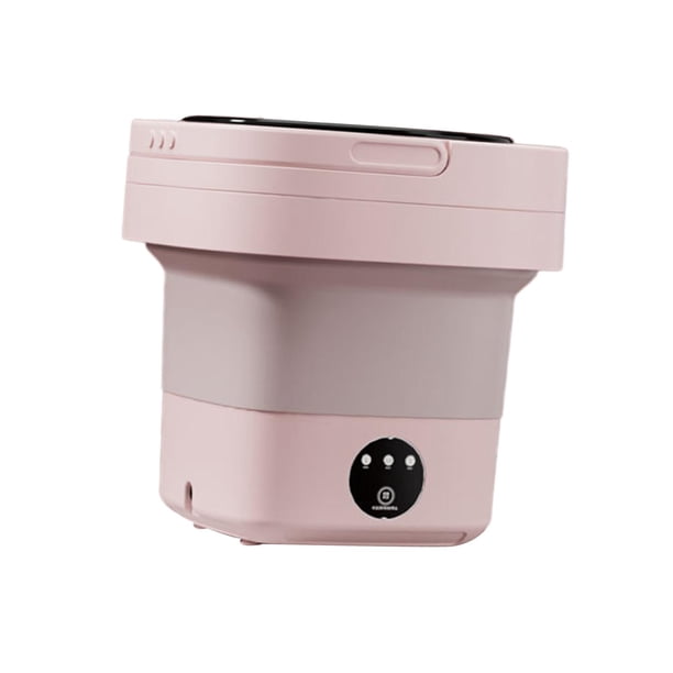 Lavadora portátil Lavadora pequeña compacta 6.5L 3 modelos Lavadora de cubo pequeña liviana para lavandería Apartamento RV Ropa de bebé Ropa interior Rosa Gloria Lavadora portátil