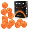 thumbnail image 1 of Pickleball Balls, 40 Holes, High Visibility And Bounce, Durable For All Skill Levels, Pack Of 12 Pcs, Orange Color, 1 of 5