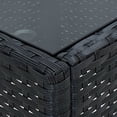 thumbnail image 3 of vidaXL Garden Table Black 40x40x45 cm Poly Rattan, 3 of 4