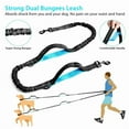 thumbnail image 4 of Laisse de Course pour Chien Mains Libres avec Ceinture Ajustable, Double Poignée, Élastiques, Corde Rétractable pour Chiens Moyens et Grands, Points Réfléchissants, 4 of 4
