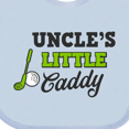 thumbnail image 4 of Inktastic Uncles Little Caddy with Golf Club and Ball Boys or Girls Baby Bib, 4 of 4