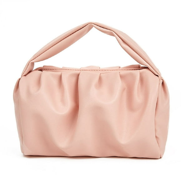 PU texture solid color ladies handbag trend Joker online celebrity handbag cosmetic bag