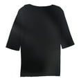 thumbnail image 2 of Eileen Fisher Womens Colorblocked Pullover Sweater, Black, X-Small, 2 of 2