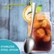 thumbnail image 4 of Cucharas de té helado, cuchara mezcladora de mango largo de acero inoxidable con revestimiento de titanio dorado, cucharas de café, cuchara de barra agitadora, cuchara de cóctel, cuchara de café con, 4 of 6