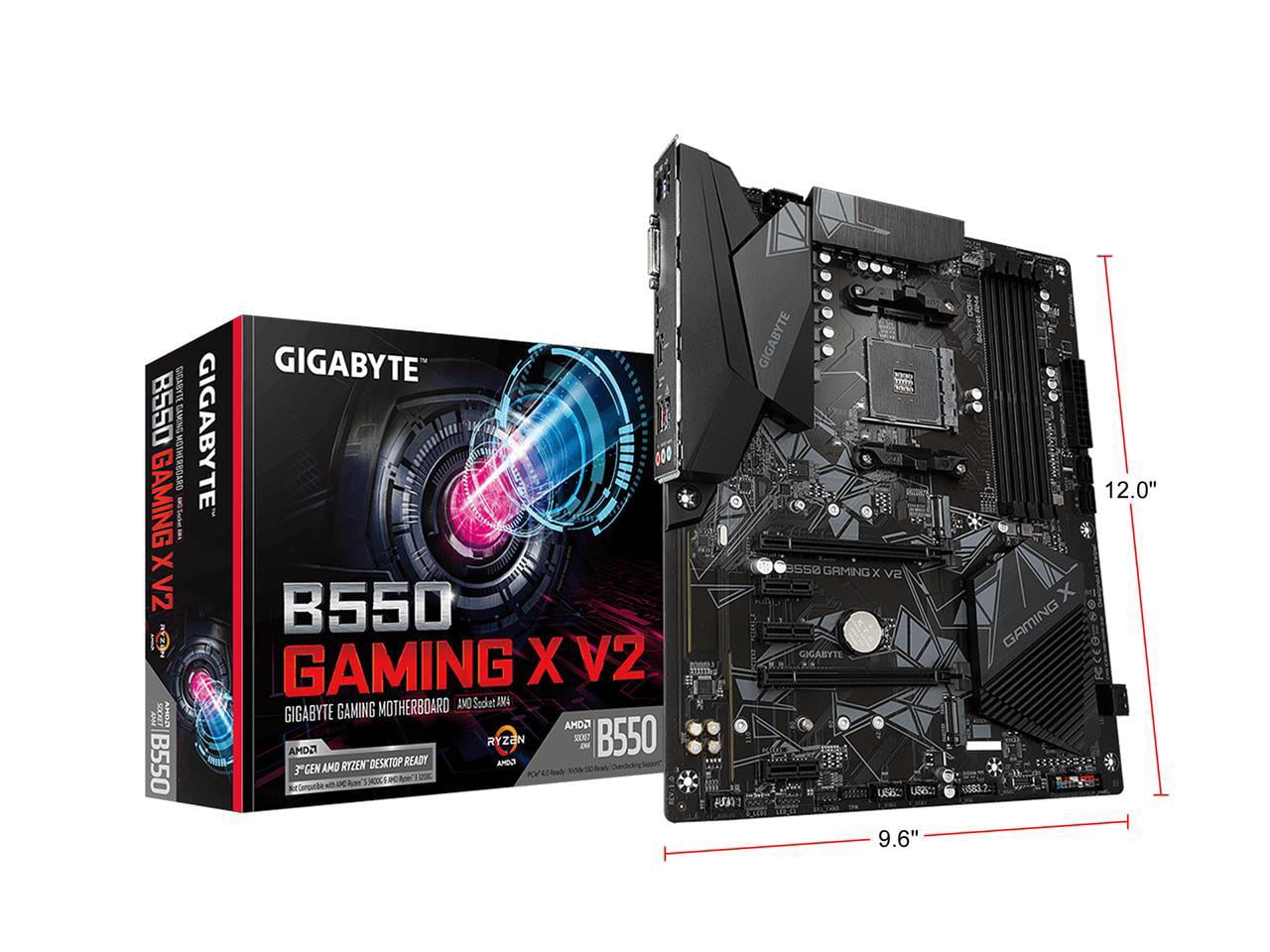 GIGABYTE B550 GAMING X V2 AM4 AMD B550 SATA 6Gb/s USB 3.0 ATX AMD  Motherboard 