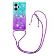 thumbnail image 1 of Funda para Xiaomi Redmi Note 13 Pro Plus 5G Brillantina Líquida Divertida Reluciente y con Cristales en Movimiento Cuerpo Cruzado con Cordón Ajustable, 1 of 5