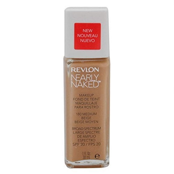 Revlon Nearly Naked Makeup - Medium Beige - 1 Oz (2 Pack)
