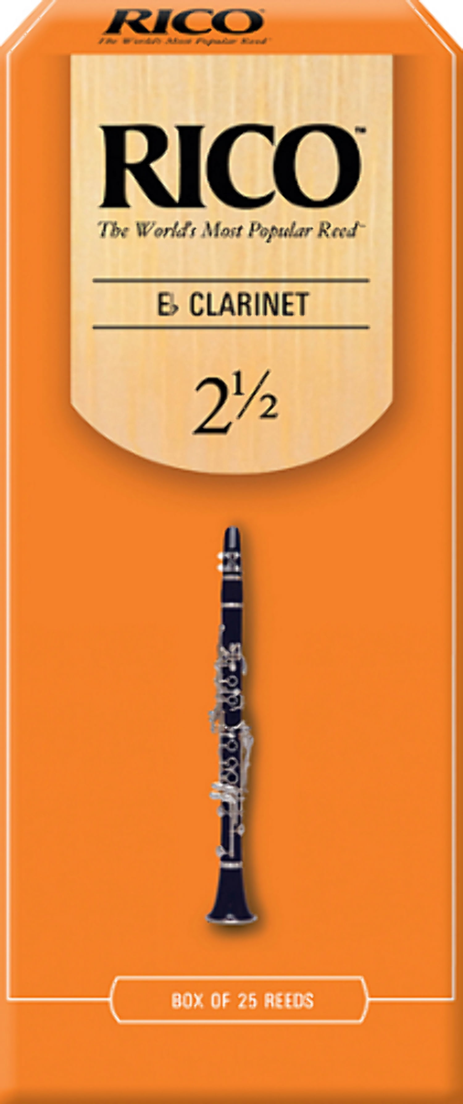 Rico Eb Clarinet Reeds, Box of 25 Strength 1.5 Box of 25